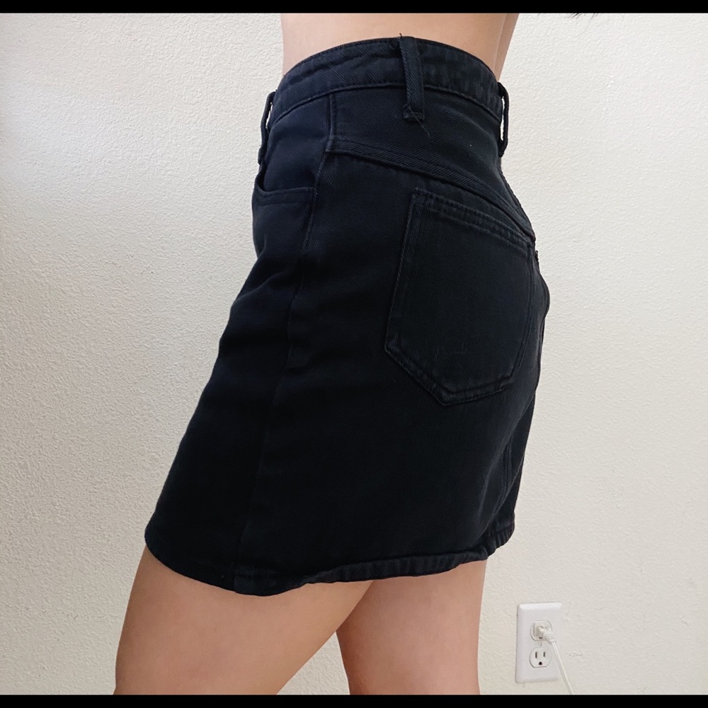 Brandy Melville Black Denim Margret Skirt